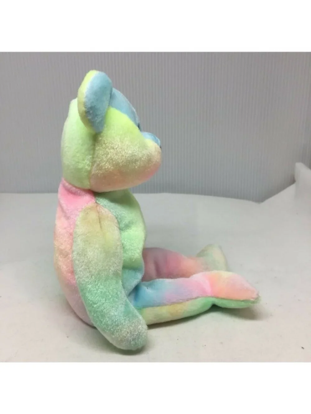 Ty Beanie Baby B.B. Bear Birthday Badge Colorful Plush Stuffed Animal W Tag 1999